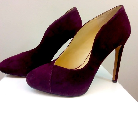Nine West Shoes - NWOT Nine West Nadya Shoes Burgundy Suede Pumps Heels size 8